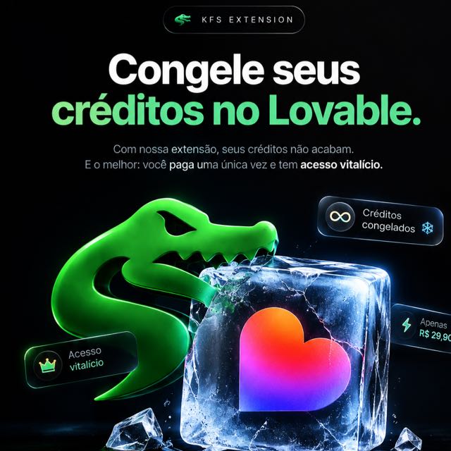 KFS EXTENSÃO PARA O LOVABLE - Vitalício (4,9⭐️